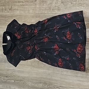 Killstar Roses Skull Dress Size XS - Goth, Witchy, 90s